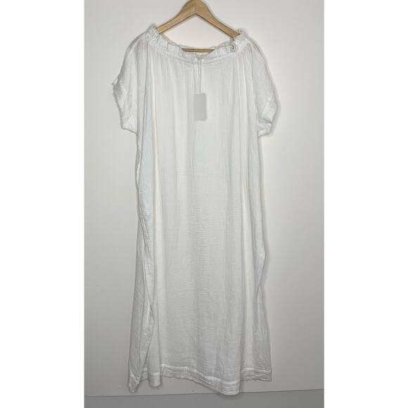 Mikoh Mirakami Cover Up Kaftan Bone White Womens New 2 or US Medium - Picture 3 of 16